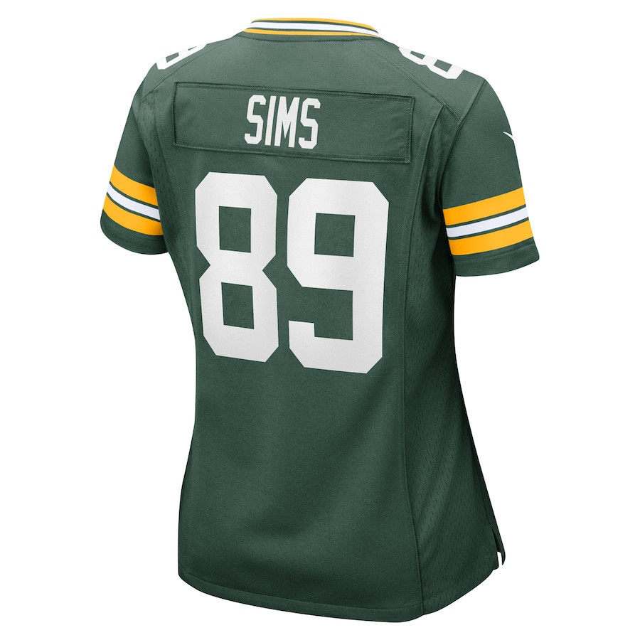 Ben Sims 89 Green Bay Packers Women's Team Game Jersey - Green JS4943 Saliibo - Image 3