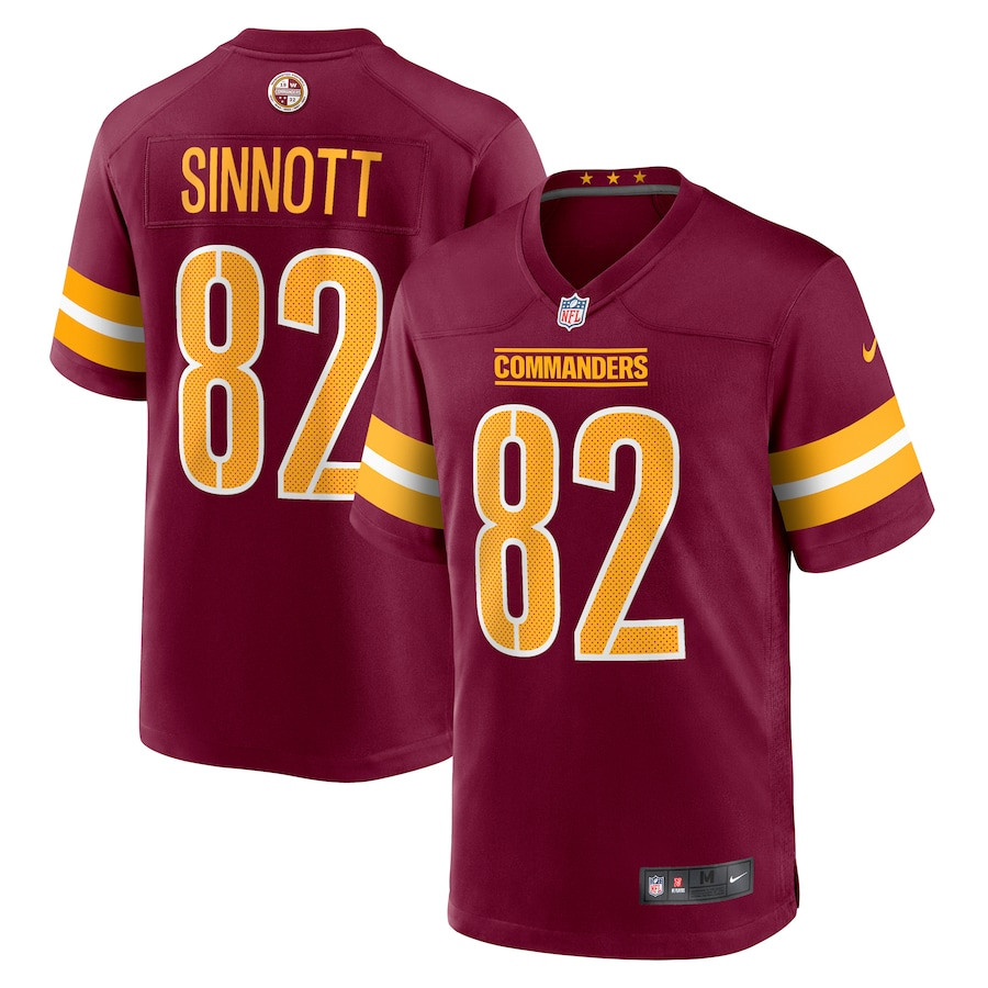 Ben Sinnott 82 Washington Commanders Game Men Jersey - Burgundy JS8053 Saliibo