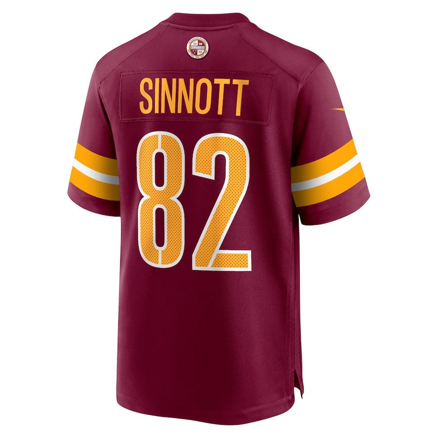 Ben Sinnott #82 Washington Commanders Super Bowl LIX Youth Jersey - Burgundy JS3445 Saliibo - Image 3