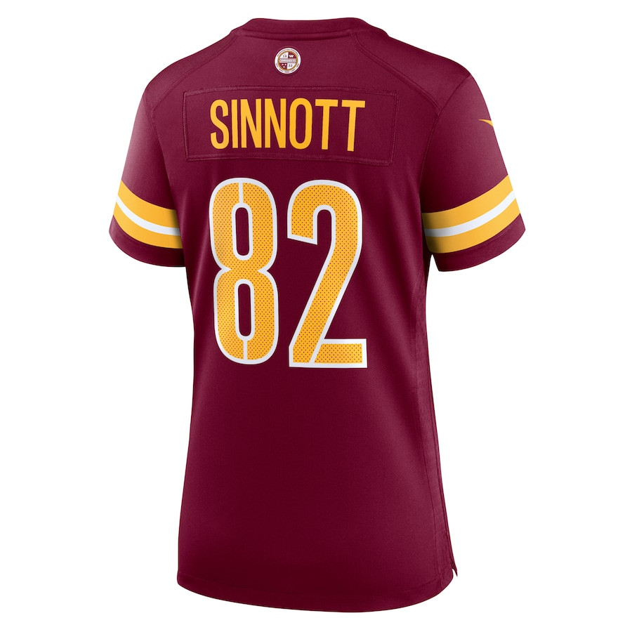 Ben Sinnott 82 Washington Commanders Women's Game Jersey - Burgundy JS5002 Saliibo - Image 3