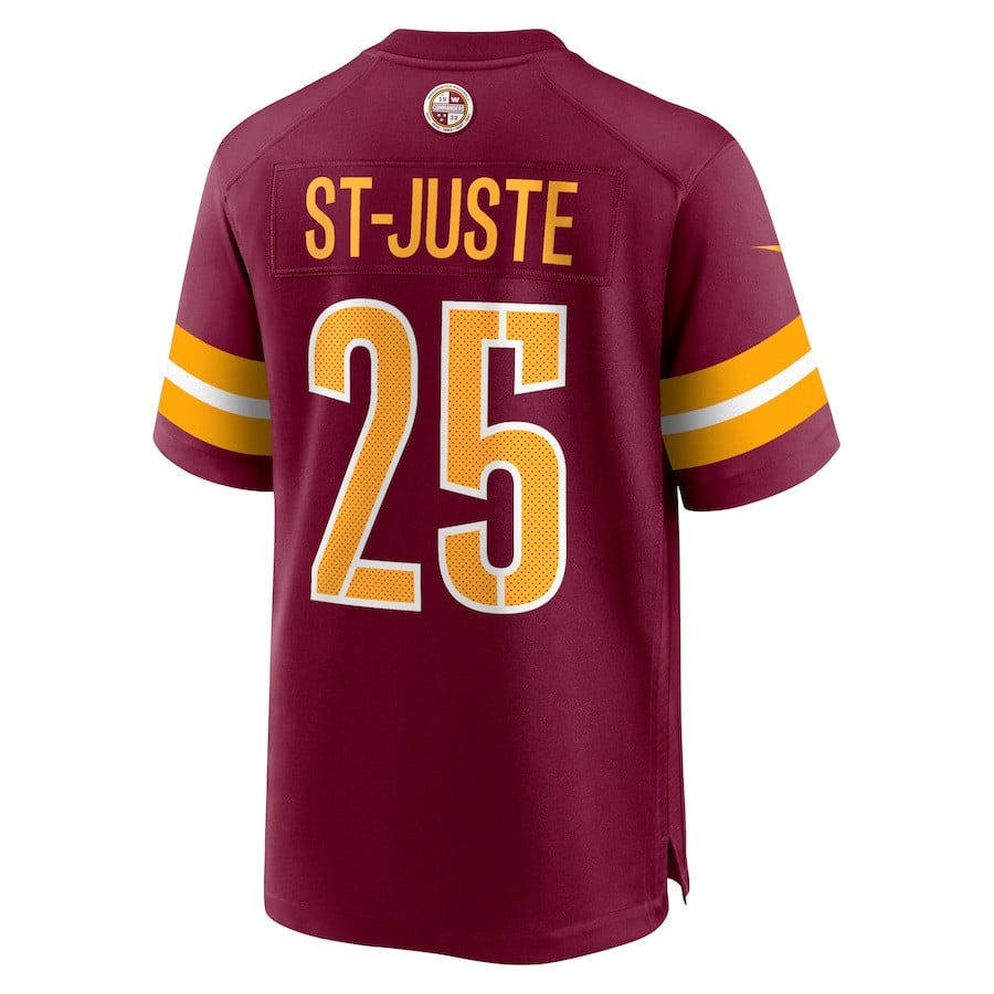 Benjamin St-Juste #25 Washington Commanders Super Bowl LIX Youth Jersey - Burgundy JS5090 Saliibo - Image 3