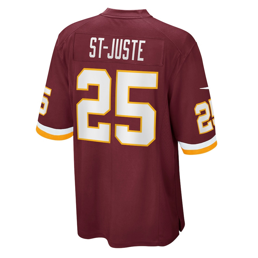 Benjamin St-Juste 25 Washington Football Team Men Game Jersey - Burgundy JS7100 Saliibo - Image 3