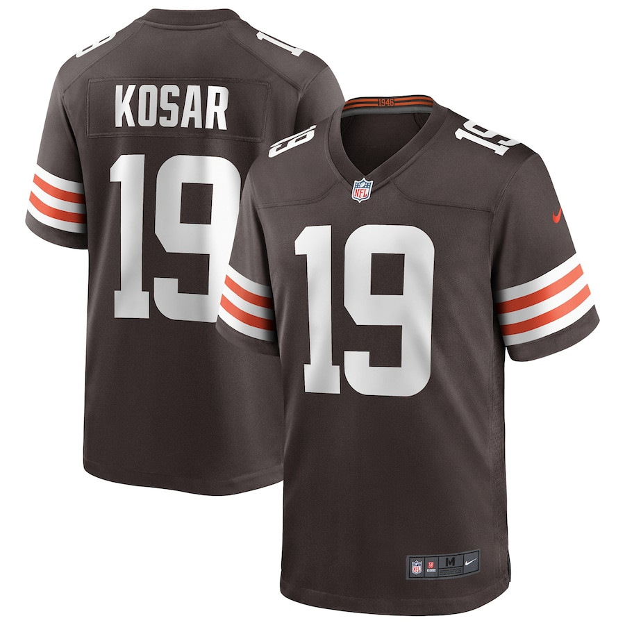 Bernie Kosar 19 Cleveland Browns Men Game Retired Jersey - Brown JS3625 Saliibo