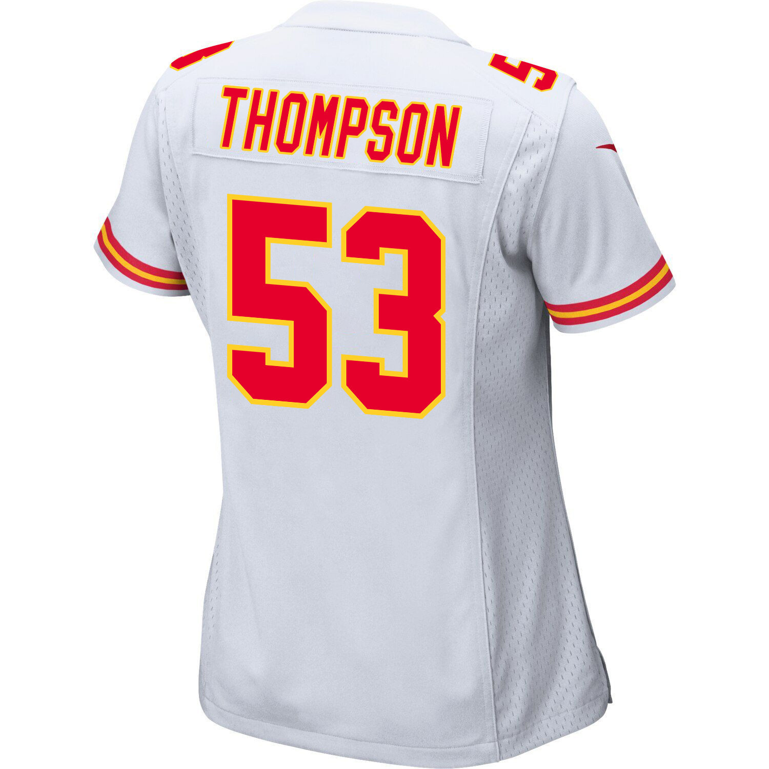 BJ Thompson 53 Kansas City Chiefs Super Bowl LVIII Champions 4X Game Women Jersey - White JS1117 Saliibo - Image 3