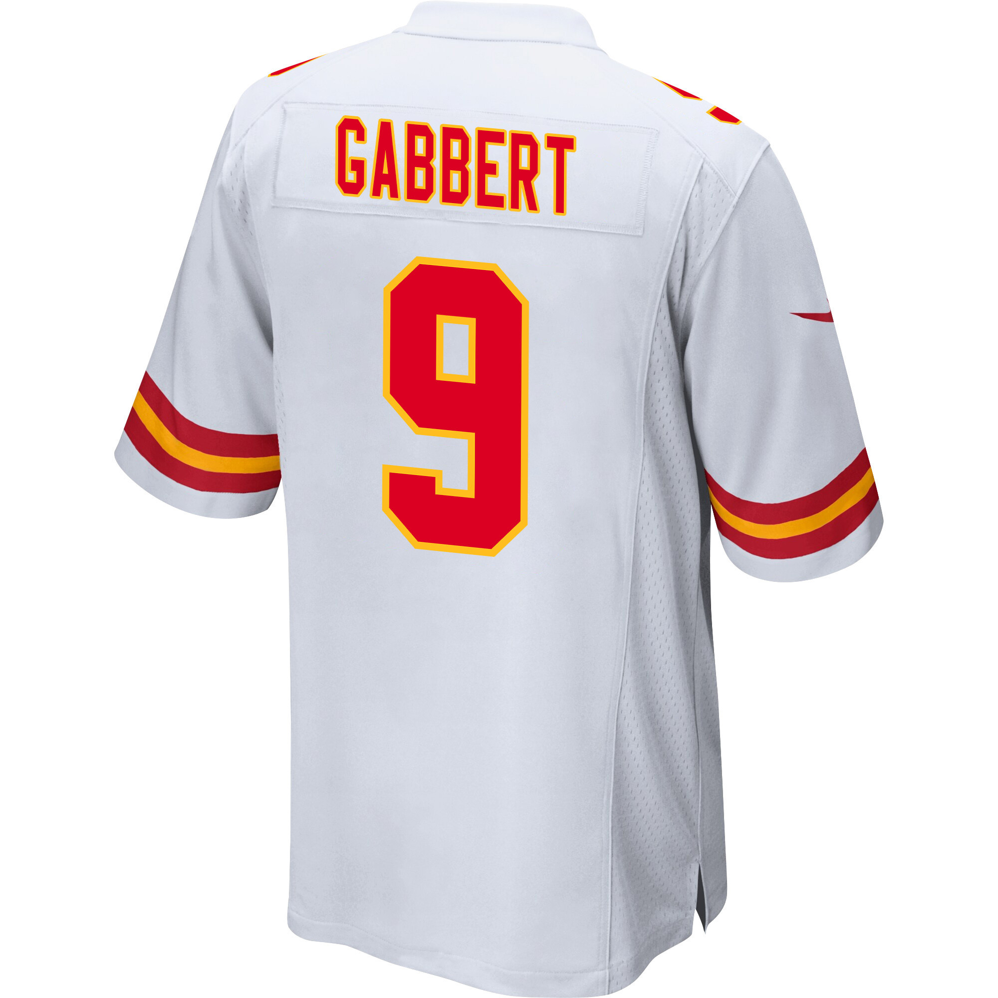 Blaine Gabbert 9 Kansas City Chiefs Super Bowl LVIII Patch Game Men Jersey - White JS6880 Saliibo - Image 3