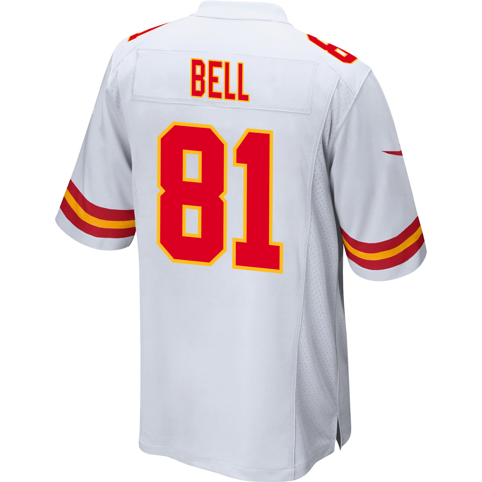 Blake Bell 81 Kansas City Chiefs Super Bowl LVIII Champions 4 Stars Patch Game Men Jersey - White JS6810 Saliibo - Image 3