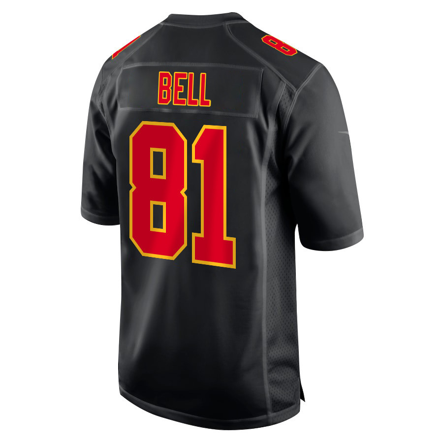 Blake Bell 81 Kansas City Chiefs Super Bowl LVIII Champions 4X Fashion Game Men Jersey - Carbon Black JS4115 Saliibo - Image 3