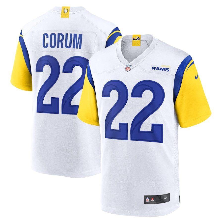 Blake Corum 22 Los Angeles Rams Game Men Jersey - White JS7292 Saliibo