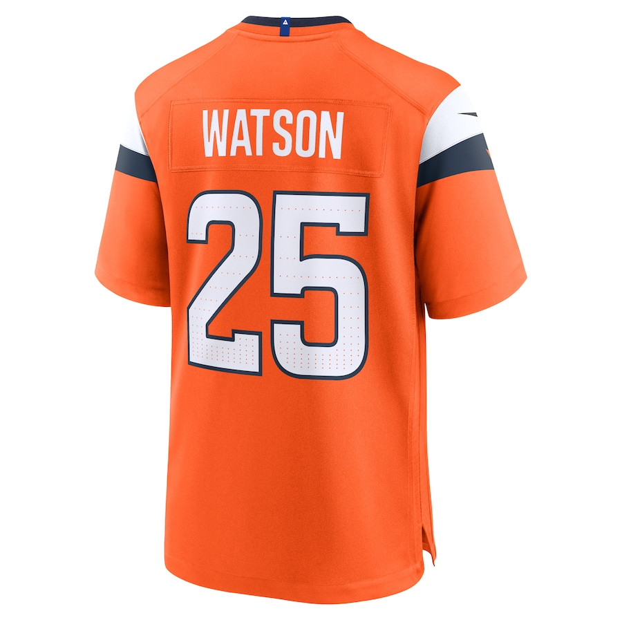 Blake Watson 25 Denver Broncos Team Game Men Jersey - Orange JS8075 Saliibo - Image 3