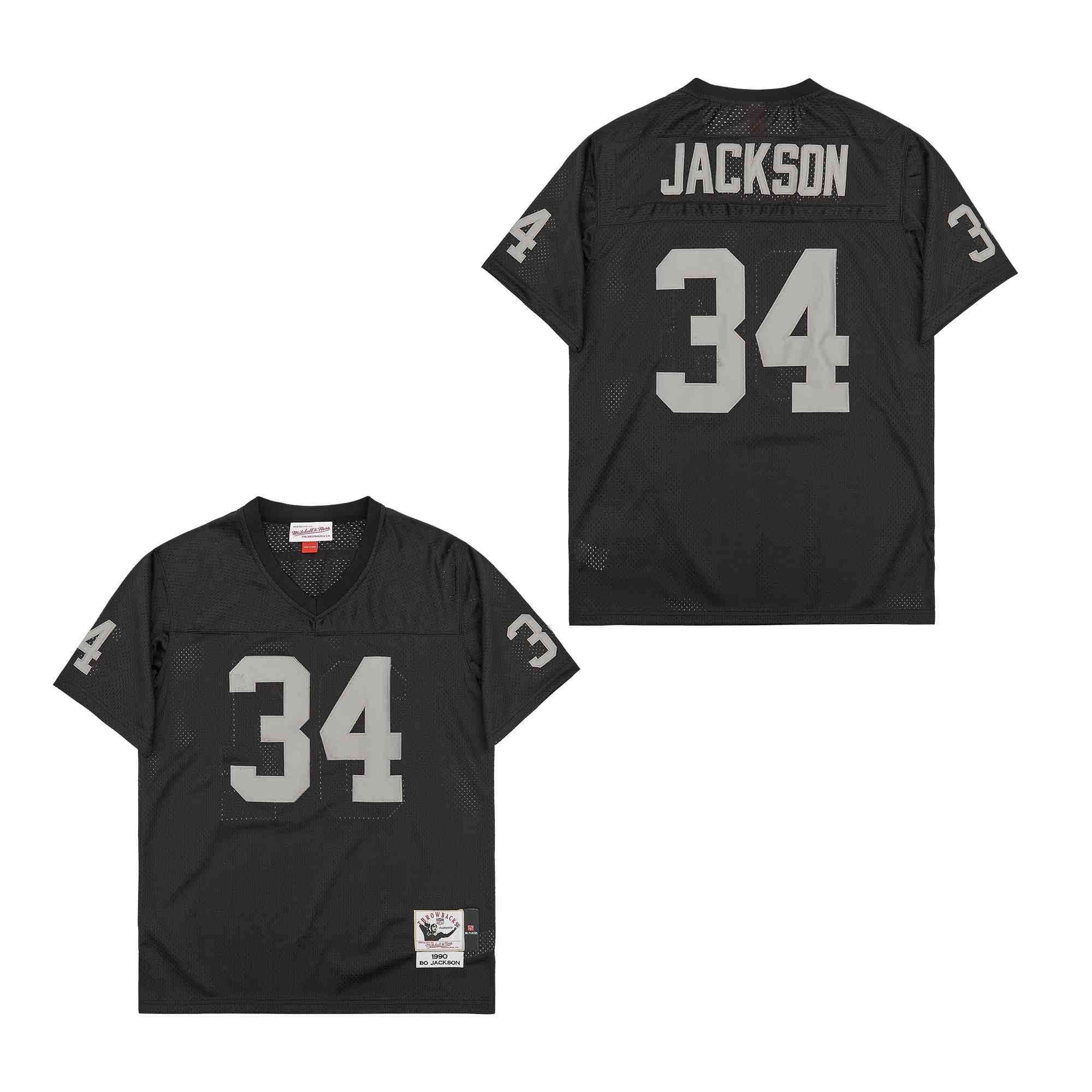 Bo Jackson 34 Las Vegas Raiders Throwback Men Jersey - Black JS3699 Saliibo