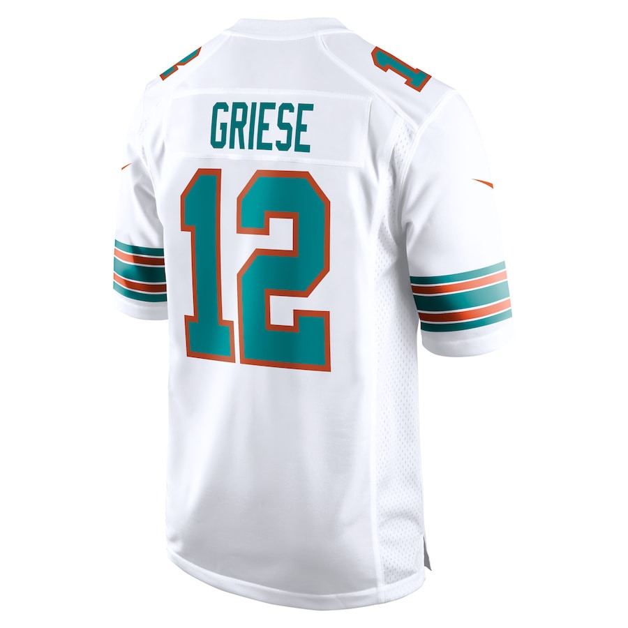 Bob Griese 12 Miami Dolphins Men Retired Jersey - White JS2902 Saliibo - Image 3