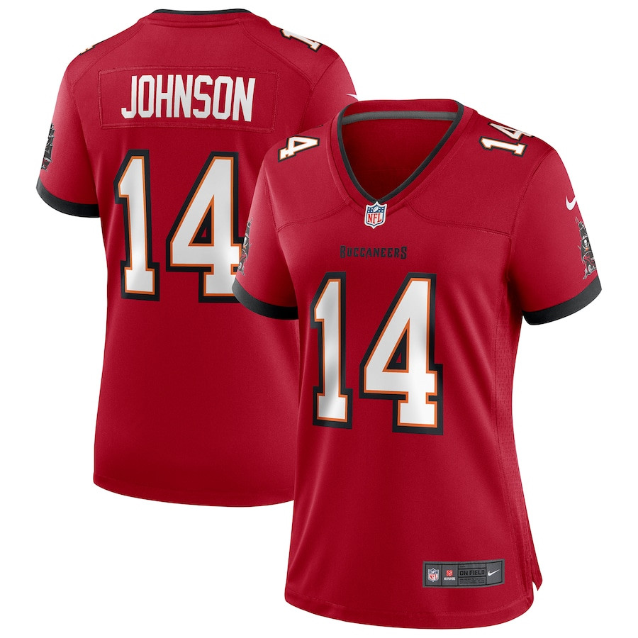 Brad Johnson 14 Tampa Bay Buccaneers Women Game Retired Jersey - Red JS5275 Saliibo