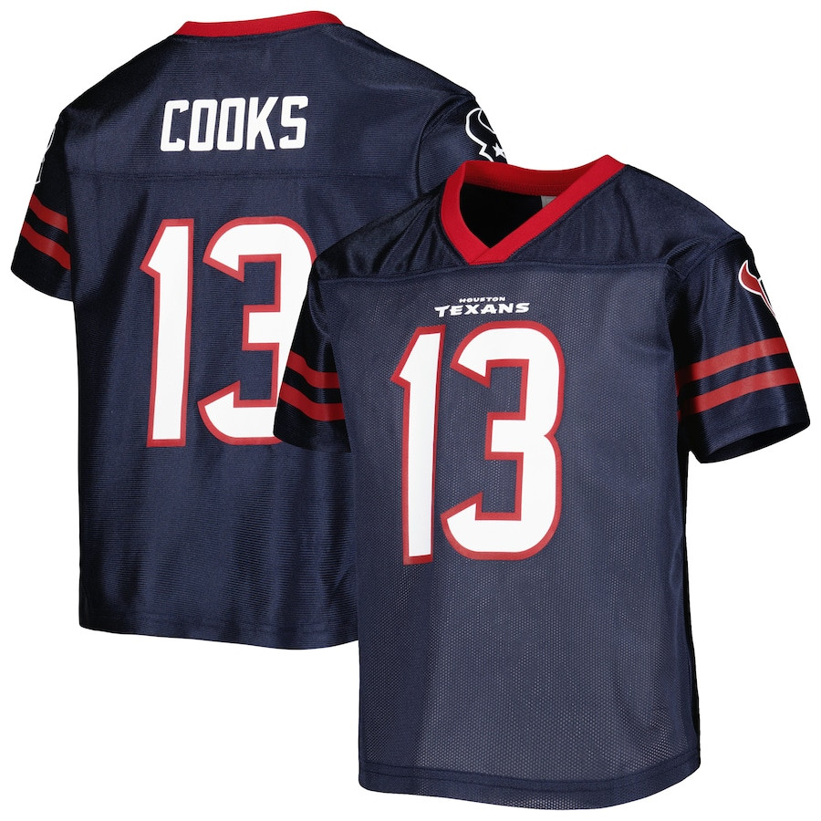 Brandin Cooks 13 Houston Texans YOUTH Jersey - Navy JS2797 Saliibo