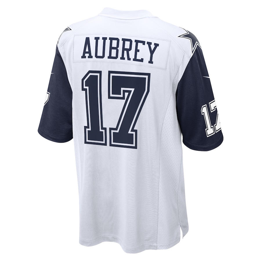 Brandon Aubrey 17 Dallas Cowboys Team Game Men Jersey - White JS4789 Saliibo - Image 3