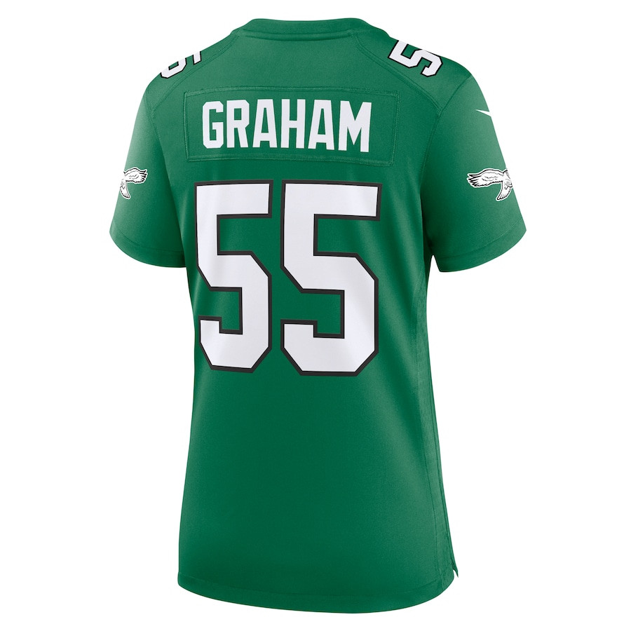 Brandon Graham 55 Philadelphia Eagles Women's Alternate Game Jersey - Kelly Green JS3154 Saliibo - Image 3