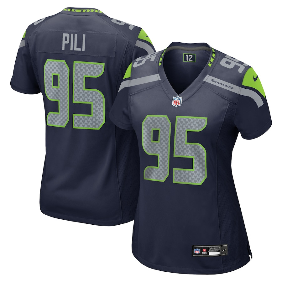 Brandon Pili 95 Seattle Seahawks Women's Game Jersey - College Navy JS3679 Saliibo