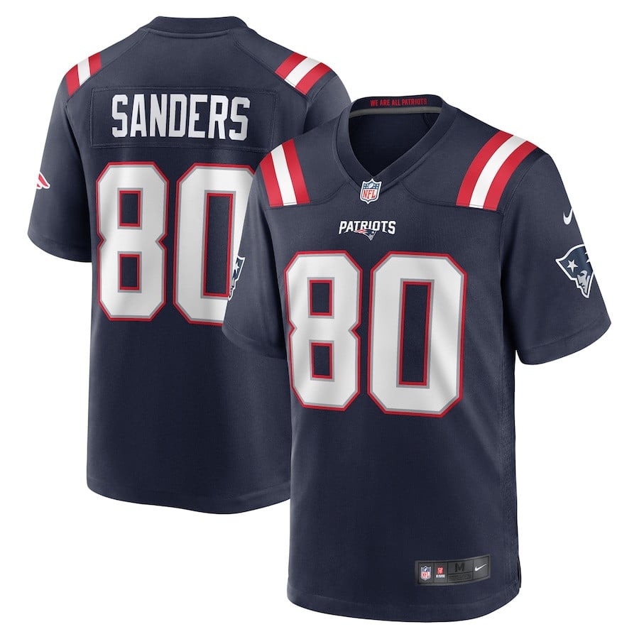 Braylon Sanders 80 New England Patriots Game Men Jersey - Navy JS8508 Saliibo