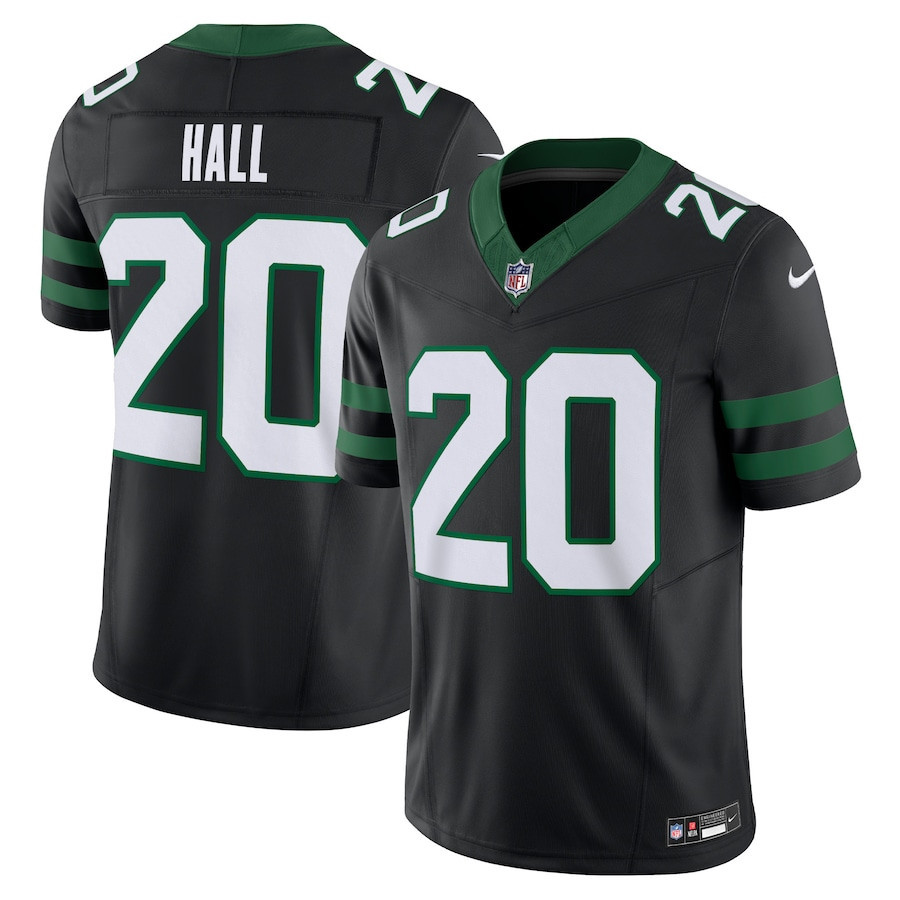 Breece Hall 20 New York Jets Alternate Vapor F.U.S.E. Limited Jersey - Men, Legacy Black JS6214 Saliibo