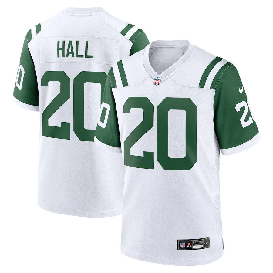 Breece Hall 20 New York Jets Classic Alternate Game Men Jersey - White JS7285 Saliibo