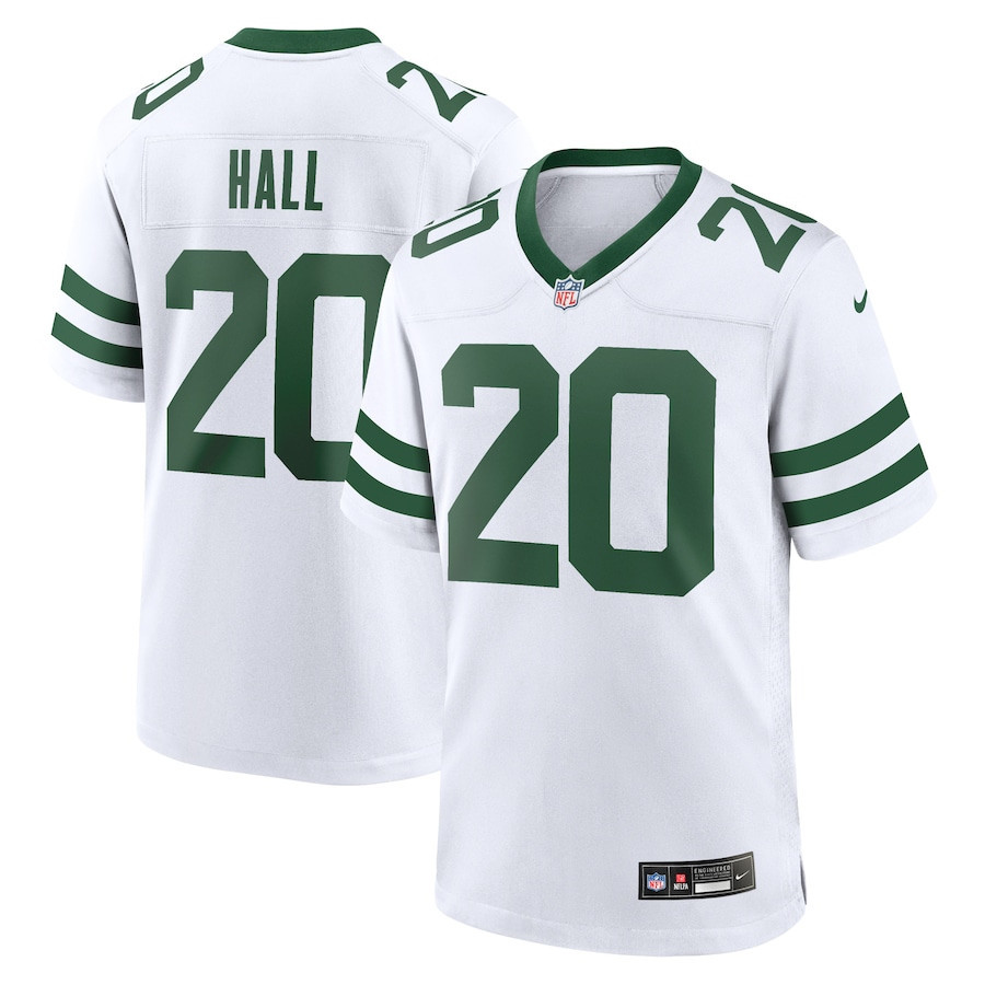 Breece Hall 20 New York Jets Game Jersey - Men, Legacy White JS1443 Saliibo