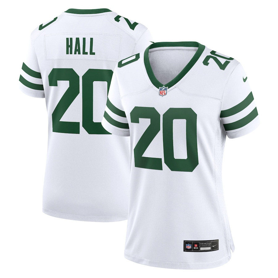 Breece Hall 20 New York Jets Game Jersey - Women, White JS9057 Saliibo