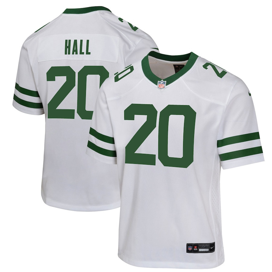 Breece Hall 20 New York Jets Game YOUTH Jersey - Legacy White JS7573 Saliibo