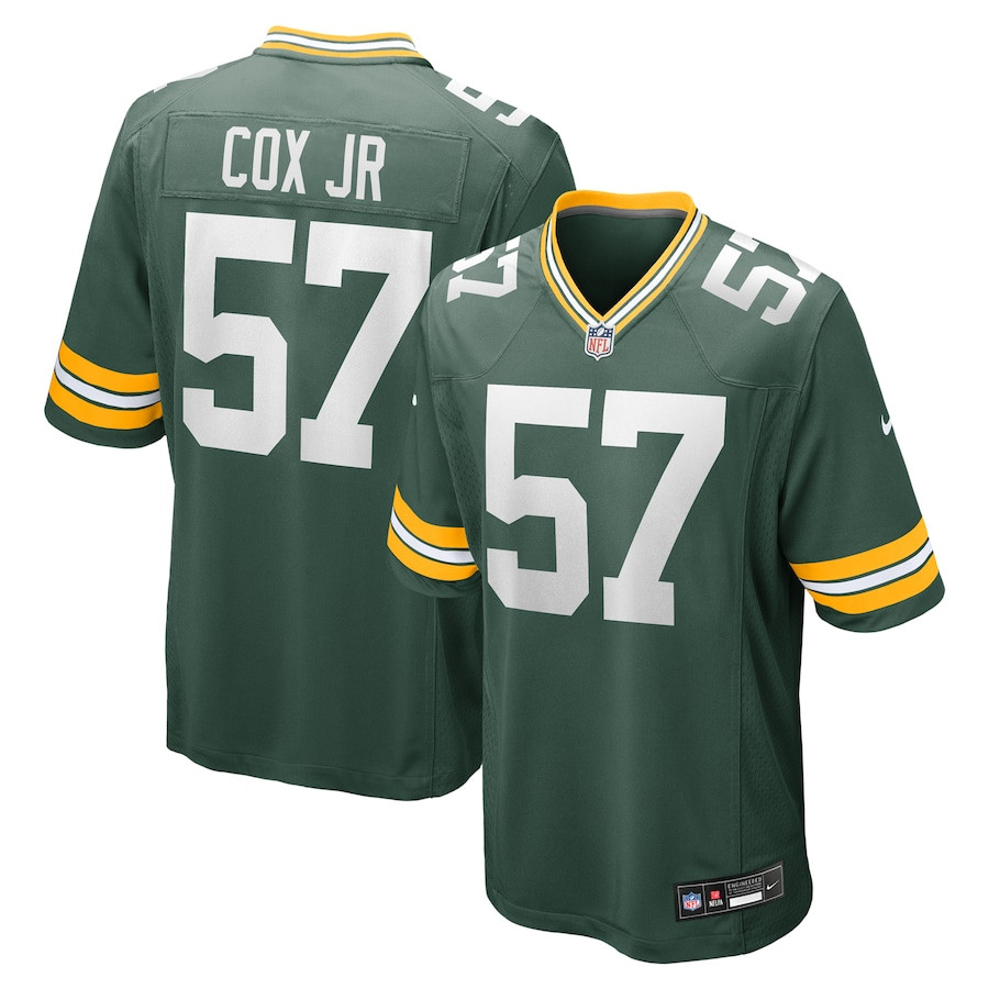 Brenton Cox Jr. 57 Green Bay Packers Game Men Jersey - Green JS6296 Saliibo