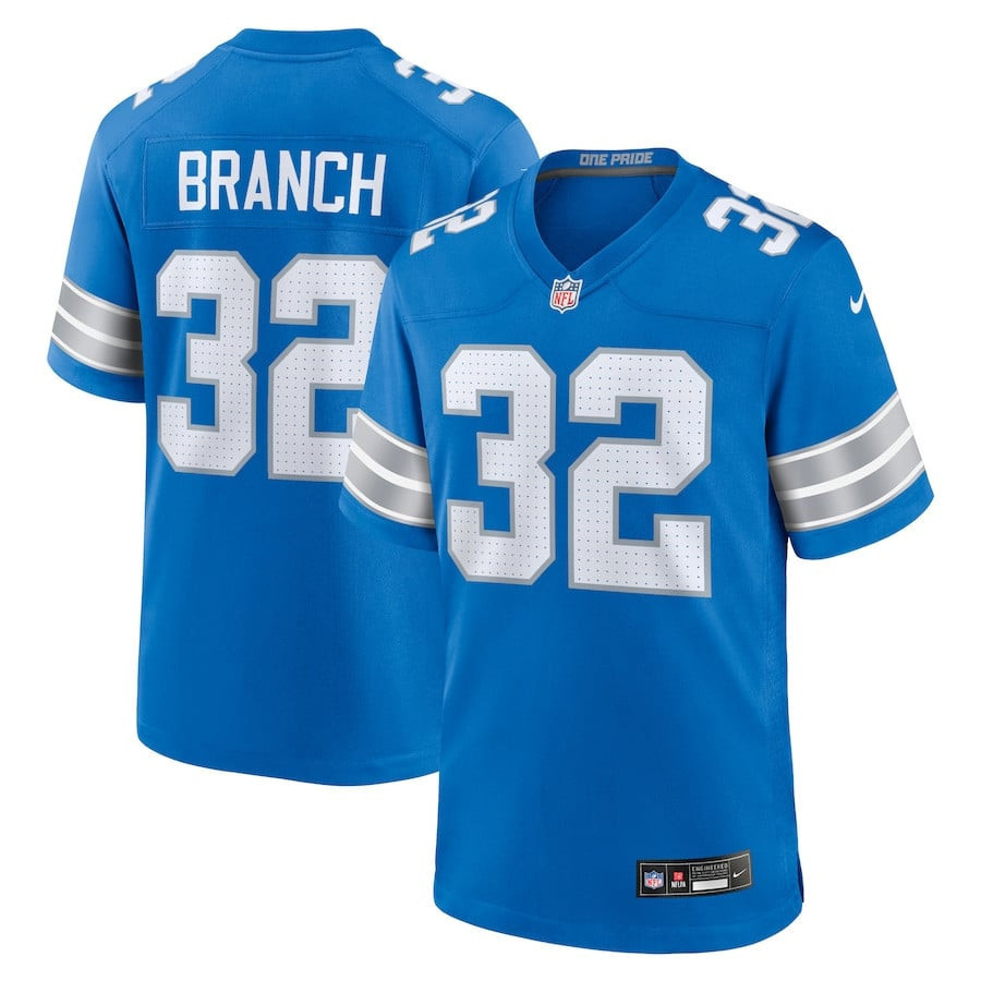 Brian Branch 32 Detroit Lions Game Men Jersey - Blue JS7154 Saliibo