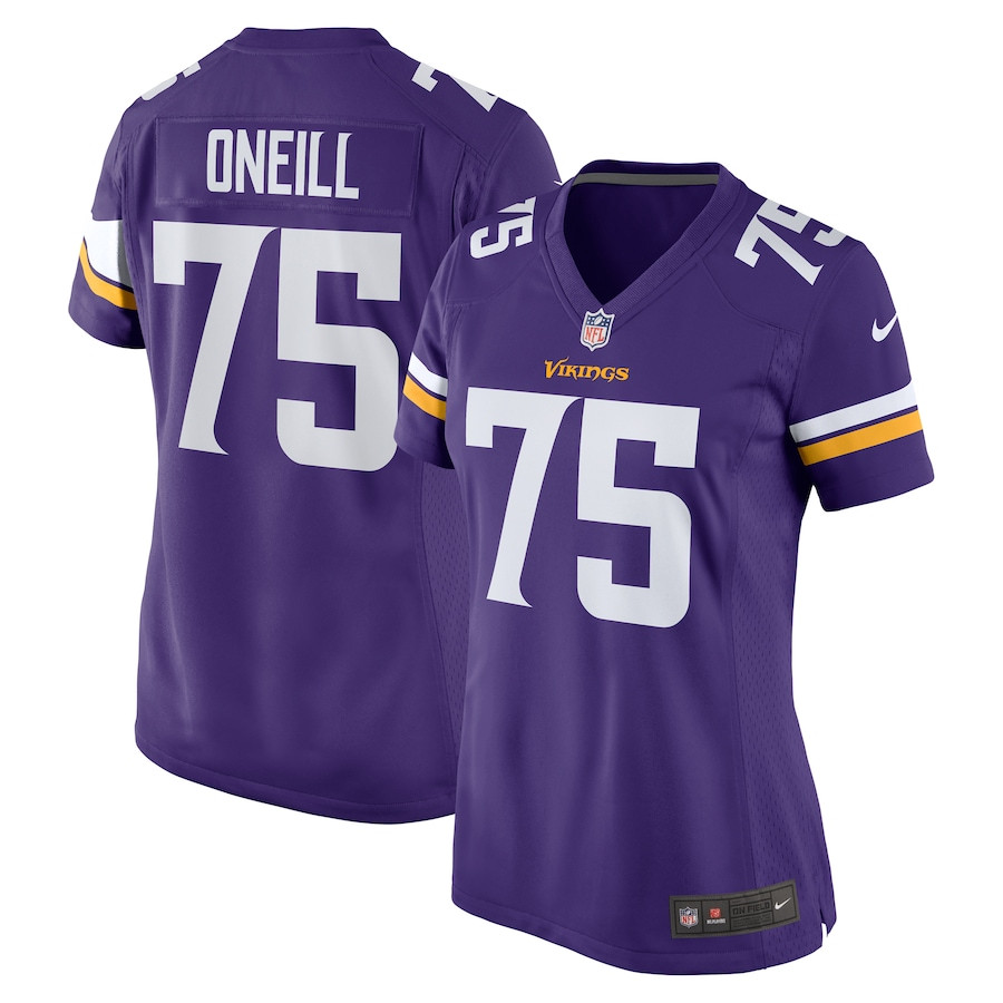 Brian O'Neill 75 Minnesota Vikings Women Game Jersey - Purple JS8484 Saliibo