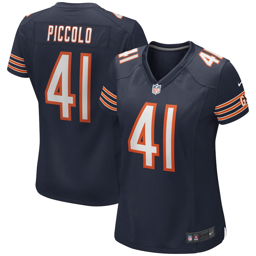 Brian Piccolo 41 Chicago Bears Women Game Retired Jersey - Navy JS2850 Saliibo