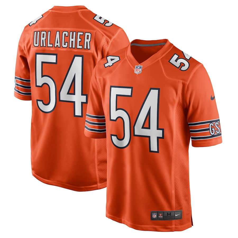 Brian Urlacher 54 Chicago Bears Men Retired Jersey - Orange JS3895 Saliibo