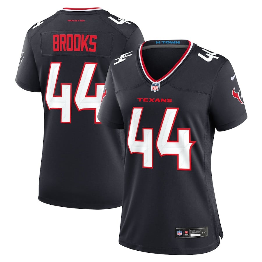 British Brooks 44 Houston Texans Women's Team Game Jersey - Navy JS2462 Saliibo