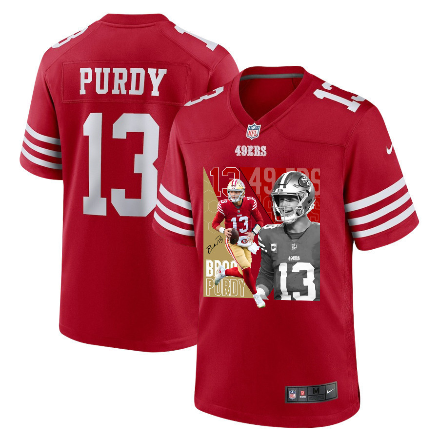 Brock Purdy 13 San Francisco 49ers The Son of Steel Game Men Jersey - Scarlet JS3911 Saliibo