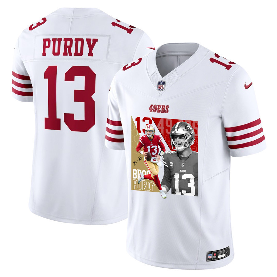 Brock Purdy 13 San Francisco 49ers The Son of Steel Game Men Jersey - White JS6520 Saliibo