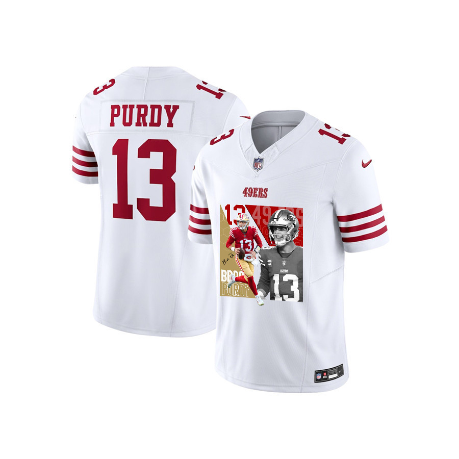 Brock Purdy 13 San Francisco 49ers The Son of Steel Game YOUTH Jersey - White JS6071 Saliibo