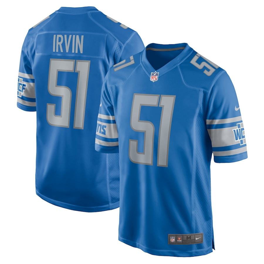 Bruce Irvin 51 Detroit Lions Game Men Jersey - Blue JS7236 Saliibo