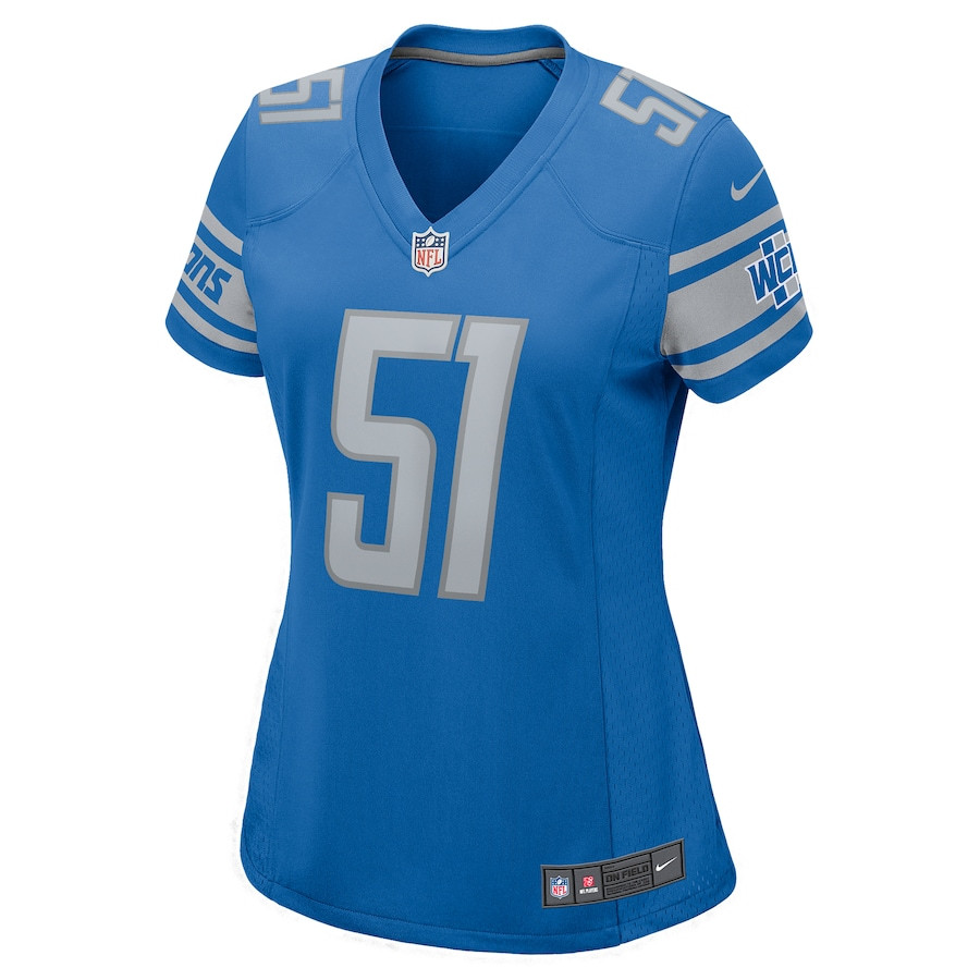 Bruce Irvin 51 Detroit Lions Game Women Jersey - Blue JS5290 Saliibo