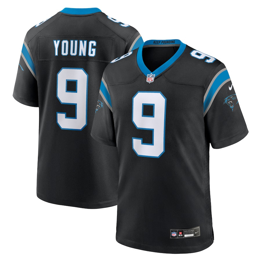 Bryce Young 9 Carolina Panthers Team Game Men Jersey - Black JS3240 Saliibo
