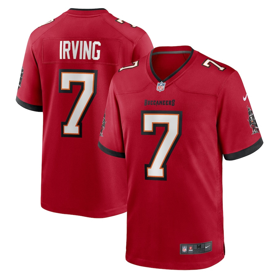 Bucky Irving 7 Tampa Bay Buccaneers Game Men Jersey - Red JS4028 Saliibo