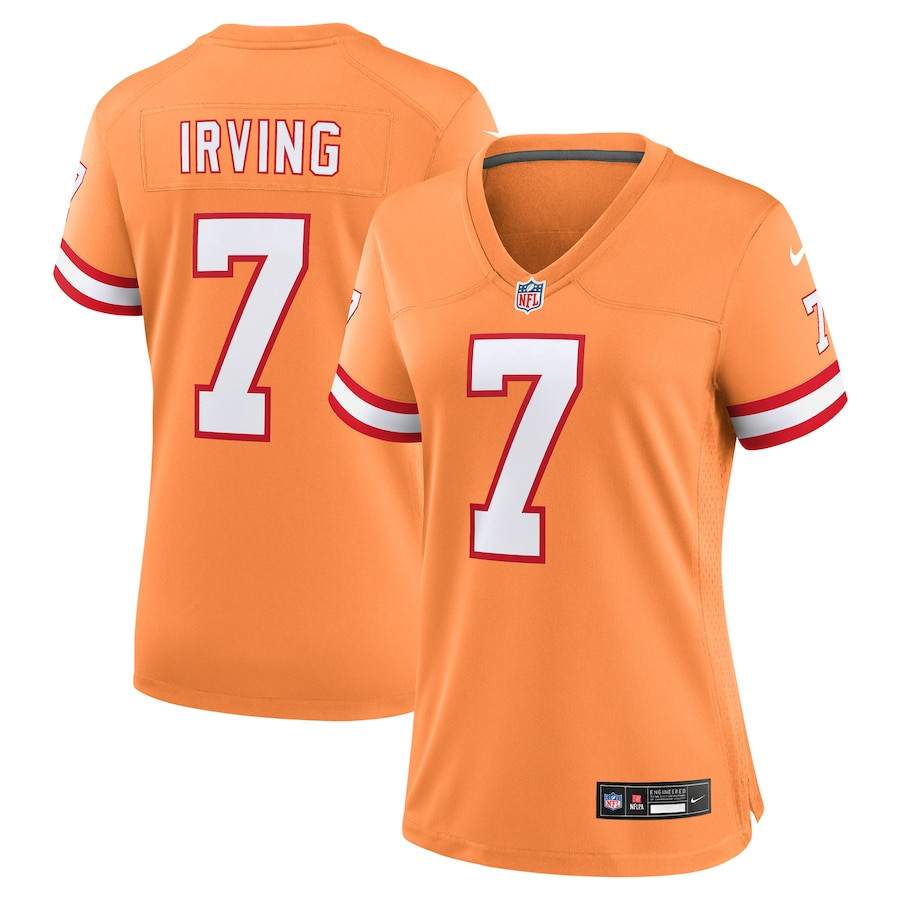 Bucky Irving 7 Tampa Bay Buccaneers Women's Alternate Game Jersey - Orange JS9686 Saliibo