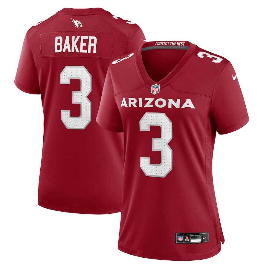 Budda Baker 3 Arizona Cardinals Women's Game Jersey - Cardinal JS8079 Saliibo