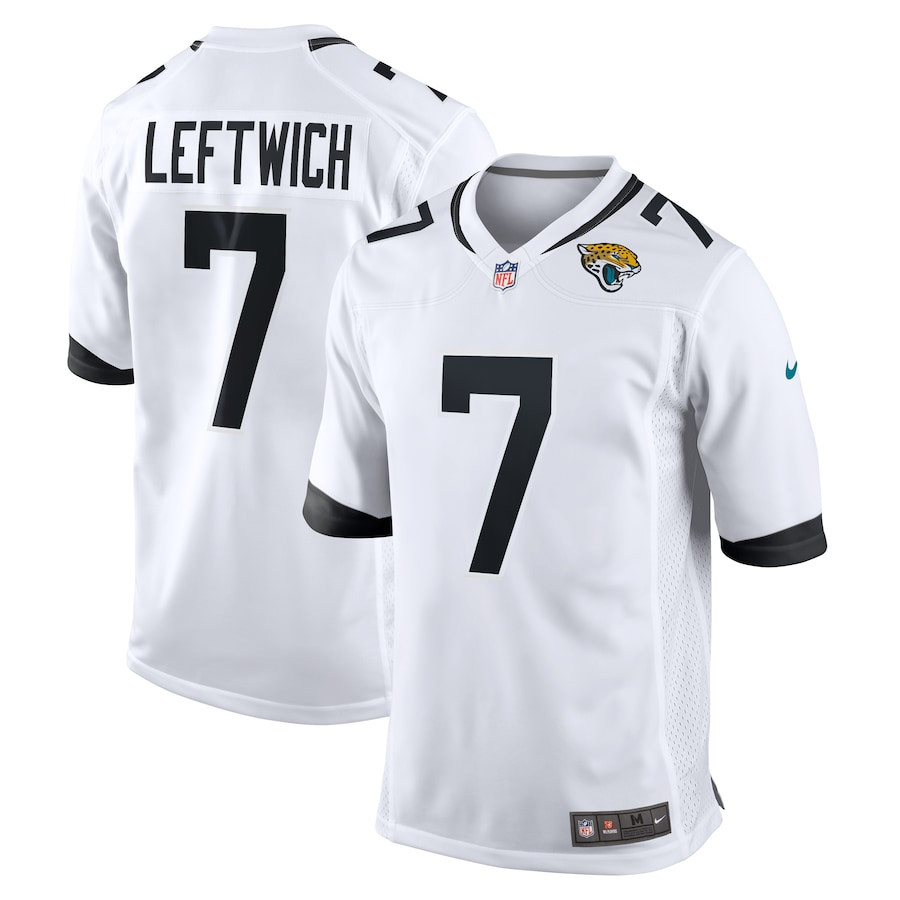 Byron Leftwich 7 Jacksonville Jaguars Men Retired Game Jersey - White JS1772 Saliibo