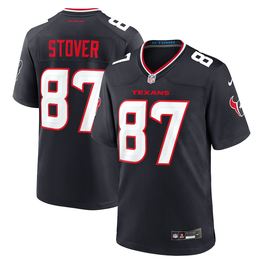 Cade Stover 87 Houston Texans Game Men Jersey - Navy JS3563 Saliibo
