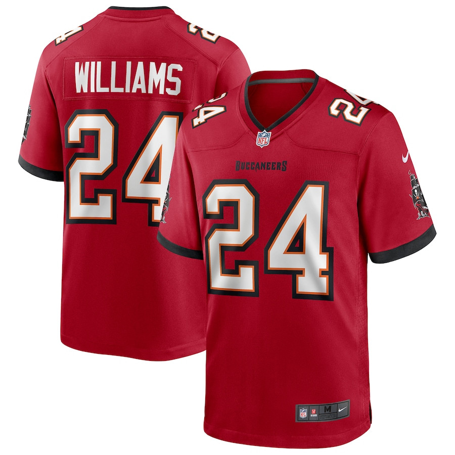 Cadillac Williams 24 Tampa Bay Buccaneers Men Game Retired Jersey - Red JS2905 Saliibo