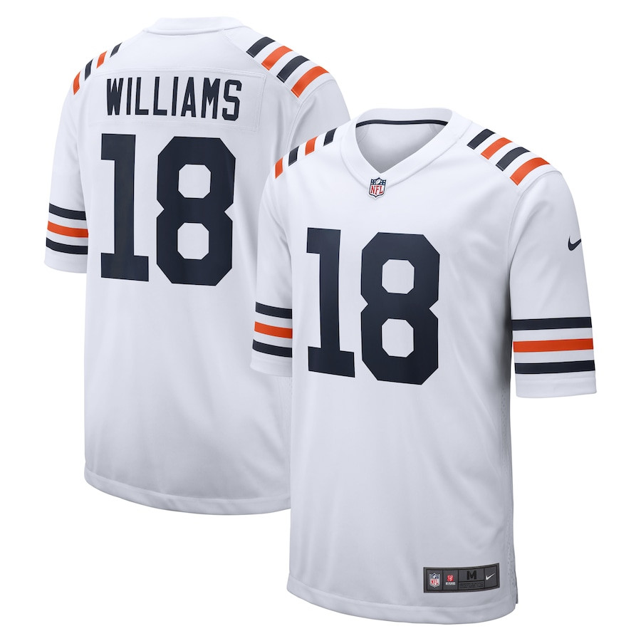 Caleb Williams 18 Chicago Bears 2024 NFL Draft 2nd Alternate Game Jersey - White JS8506 Saliibo