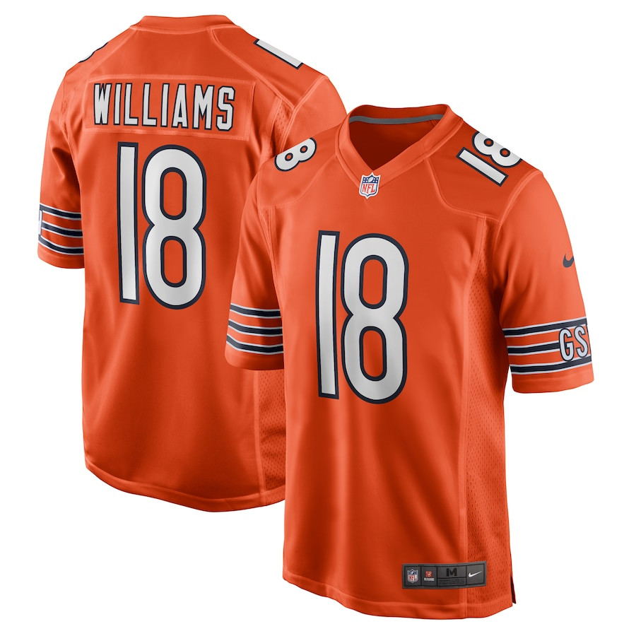 Caleb Williams 18 Chicago Bears Alternate 2024 NFL Draft First Round Pick Player Game Jersey - Orange JS3767 Saliibo