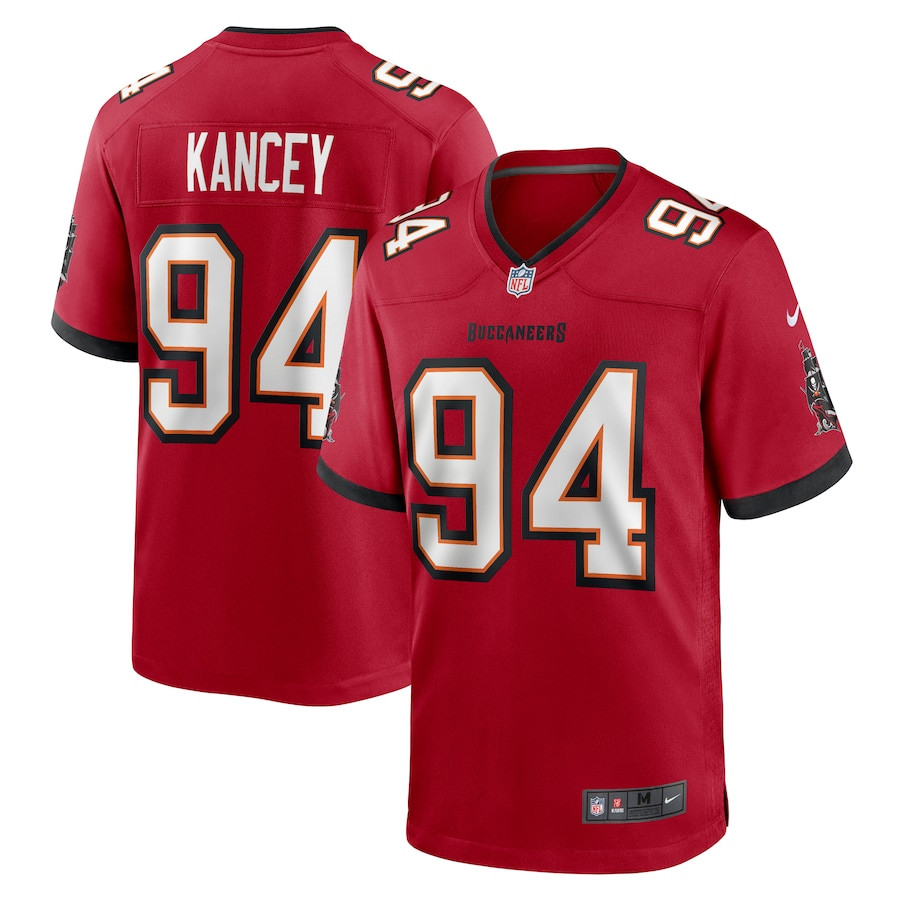 Calijah Kancey 94 Tampa Bay Buccaneers Game Men Jersey - Red JS6182 Saliibo