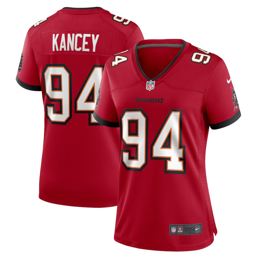Calijah Kancey 94 Tampa Bay Buccaneers Women Game Jersey - Red JS7778 Saliibo