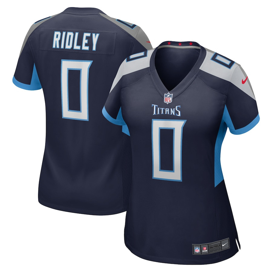 Calvin Ridley 0 Tennessee Titans Game Women Jersey - Navy JS9690 Saliibo