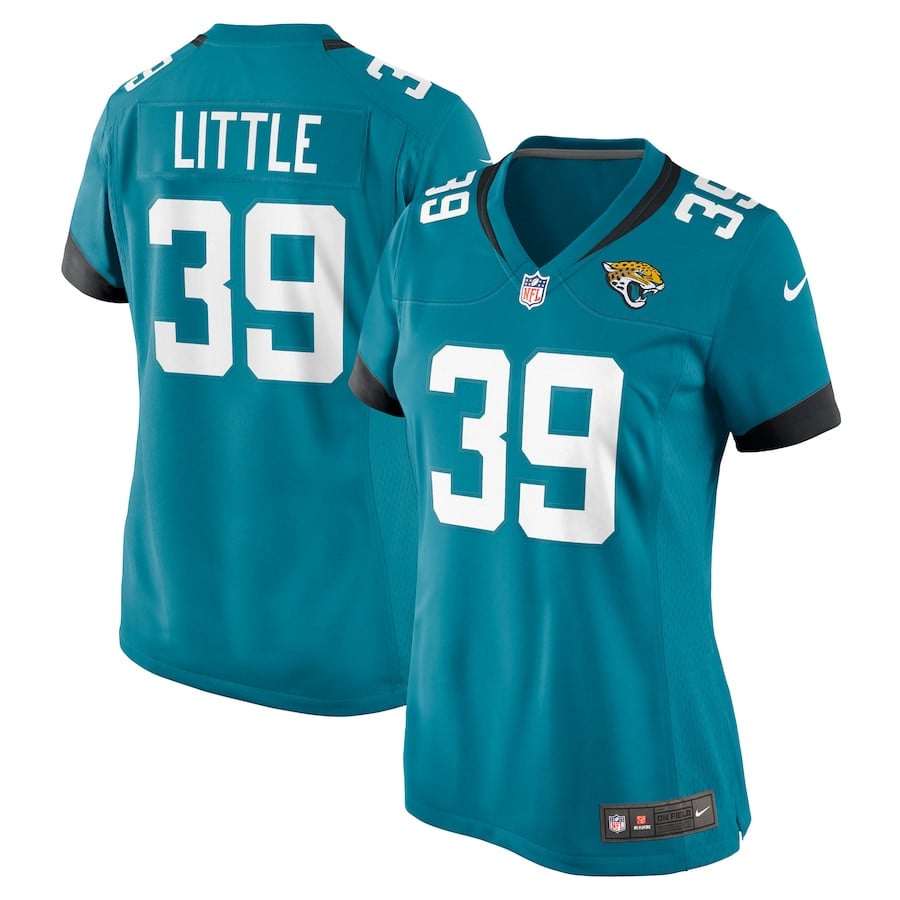 Cam Little 39 Jacksonville Jaguars Women's Game Jersey - Teal JS2456 Saliibo